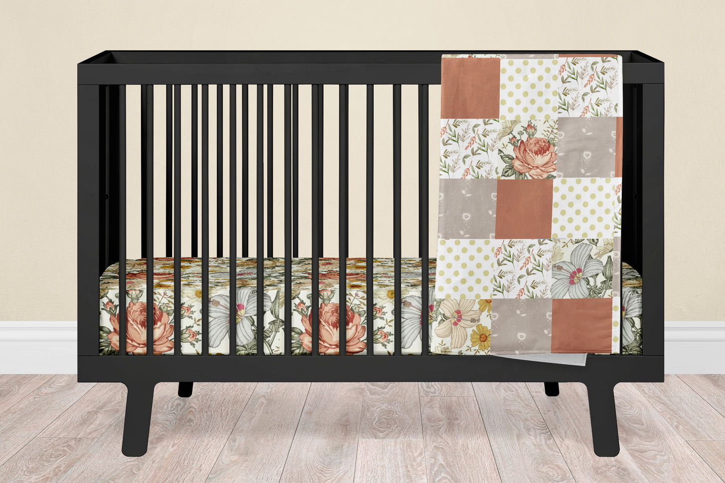 Vintage Floral Crib Bedding