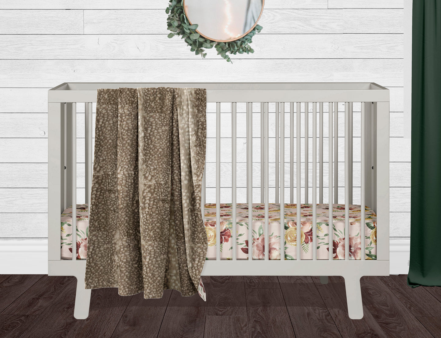 Fawn and Floral Nursery Set