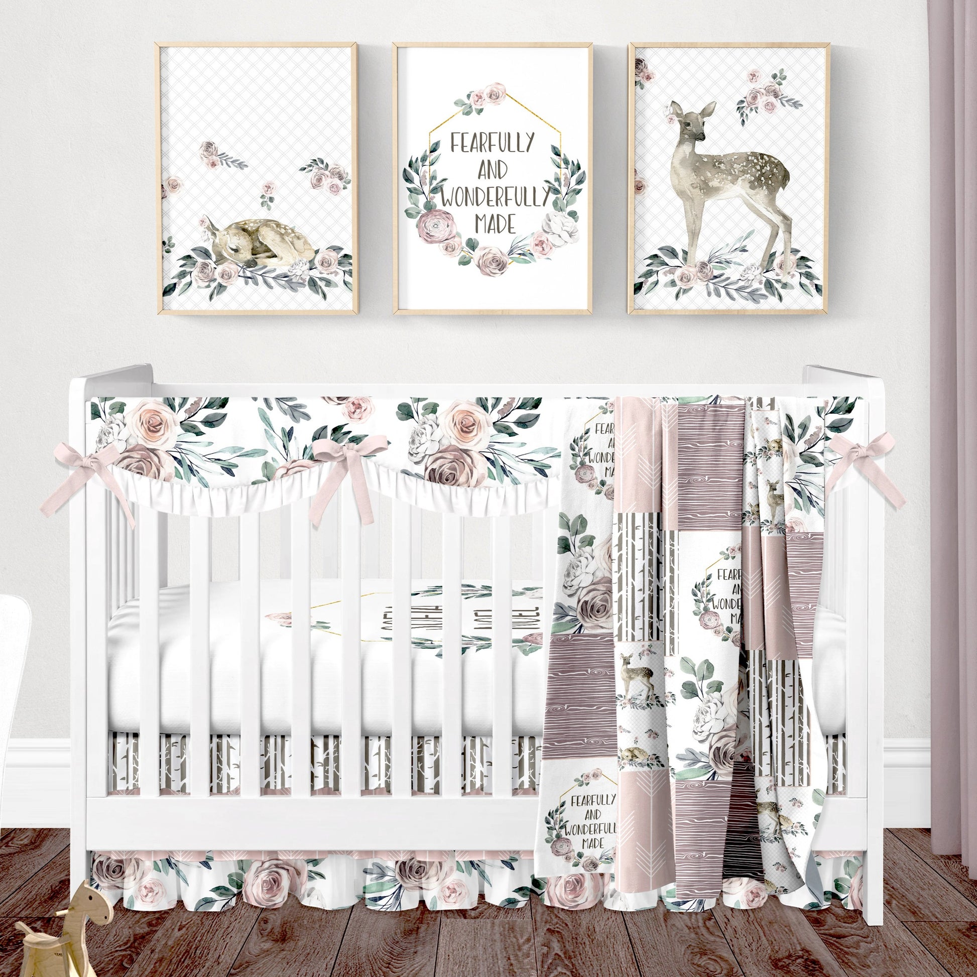 woodlands baby girl bedding