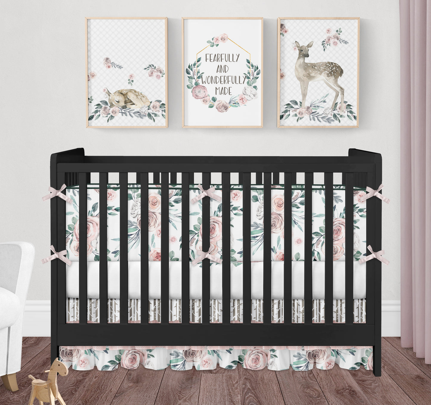 Floral Deer Woodland Nursery Set