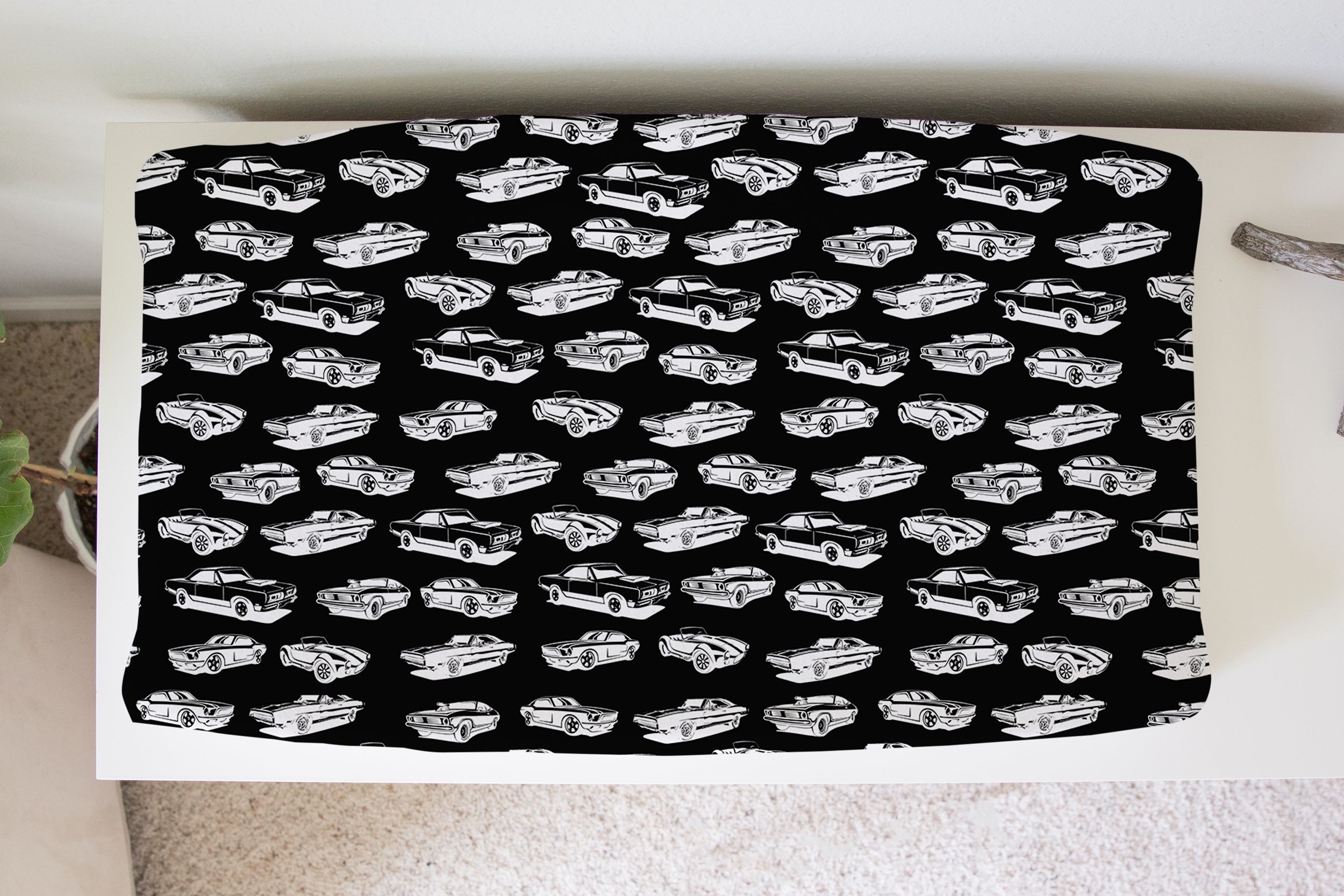 classic car changing pad cover