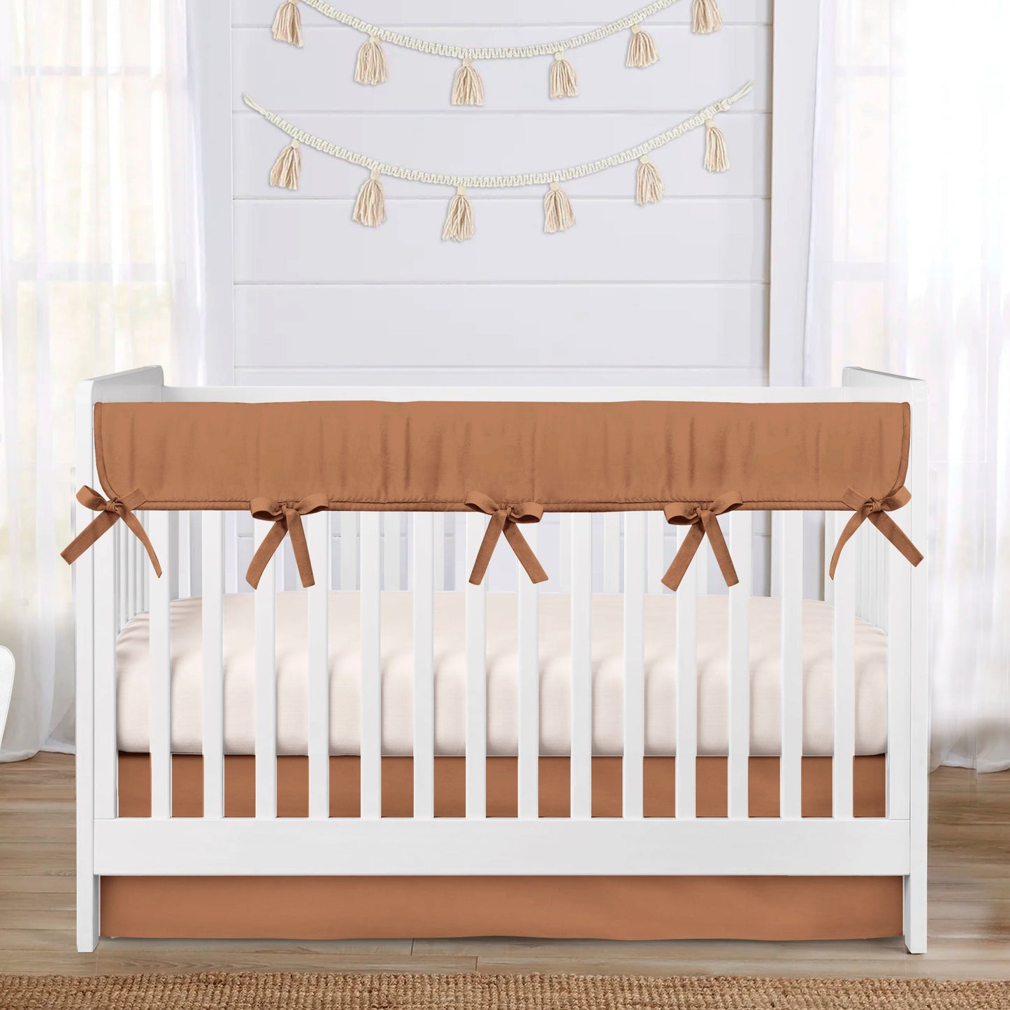 Solid Rust Crib Bedding