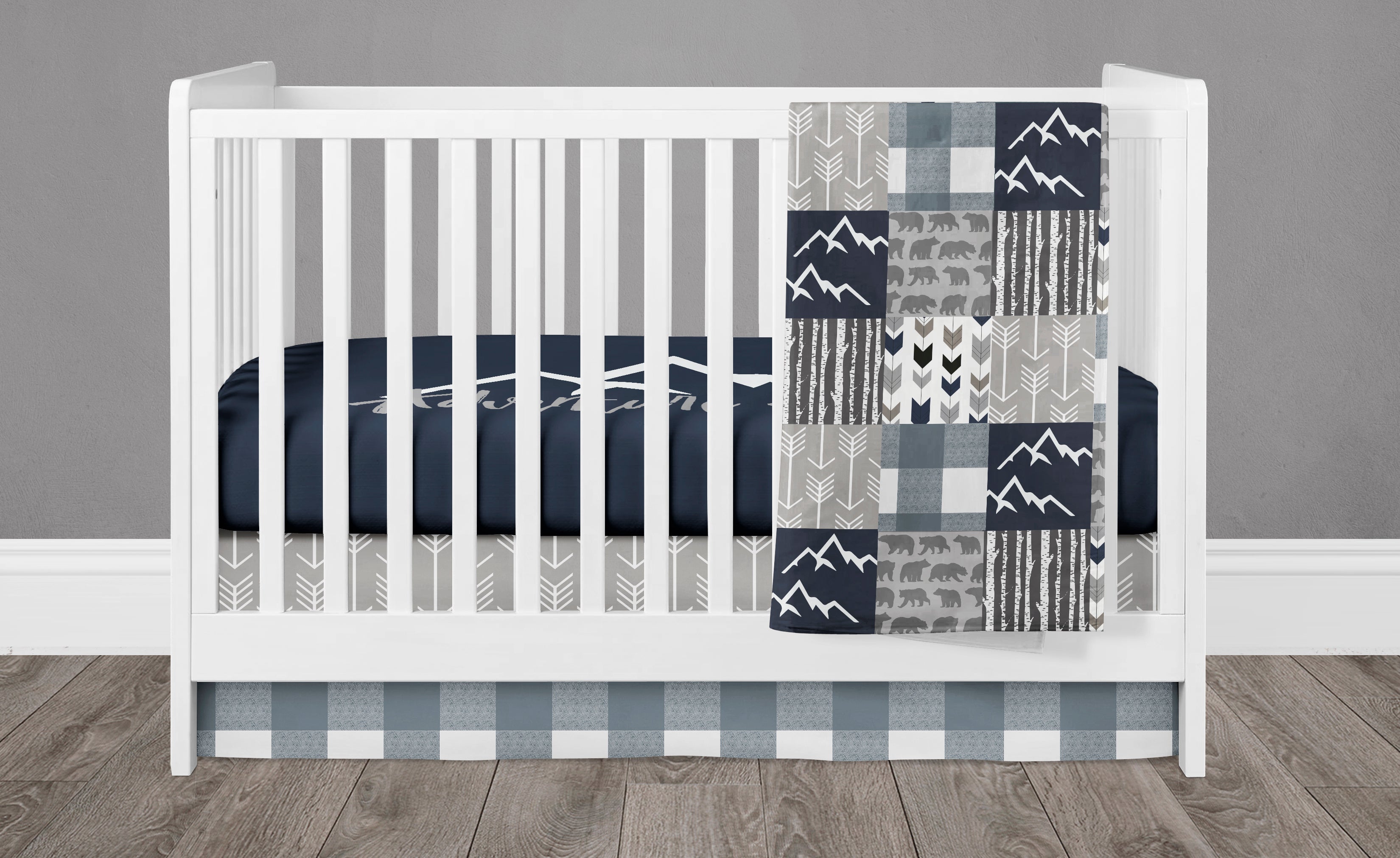 Baby boy Crib Set