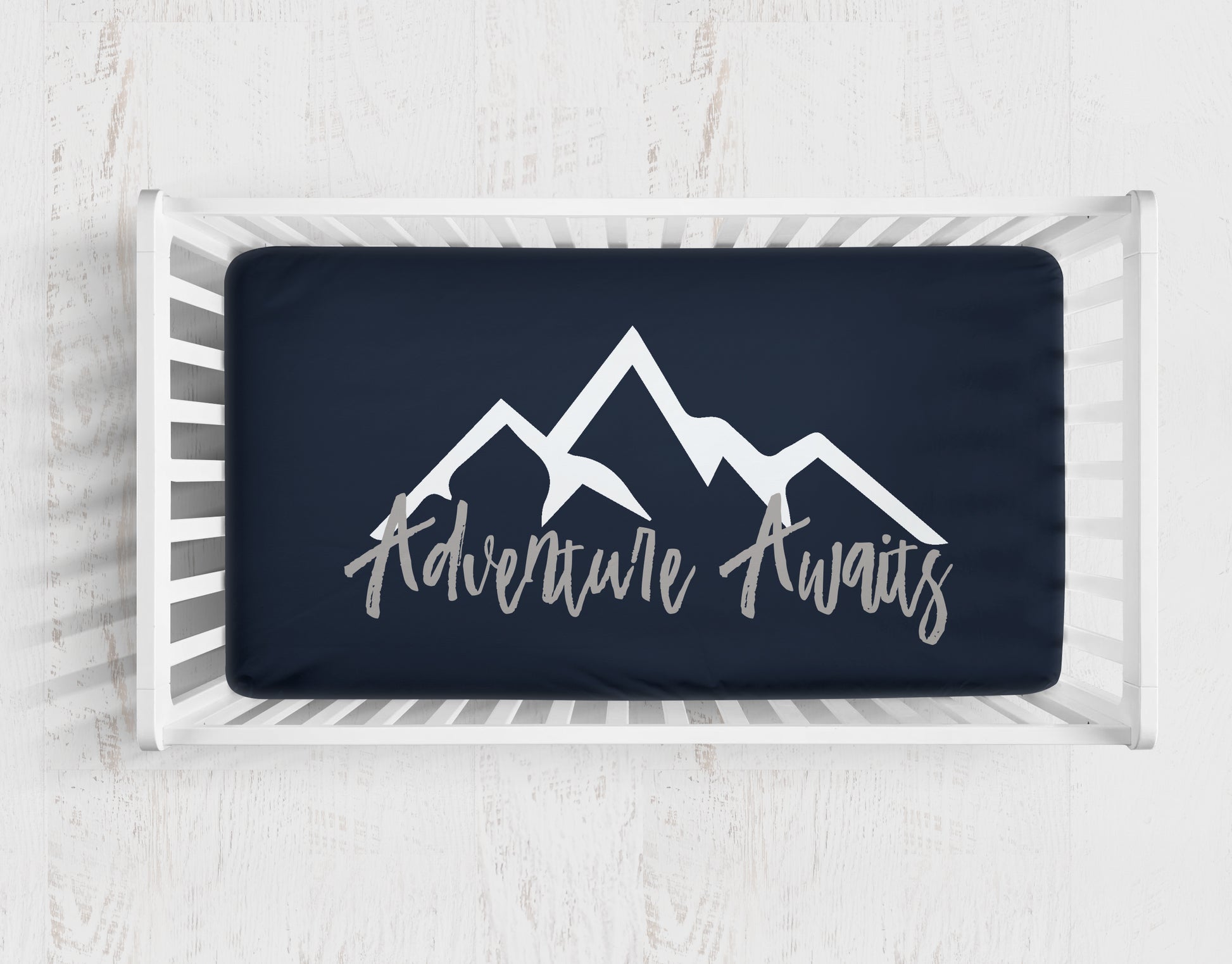 adventure awaits crib sheet