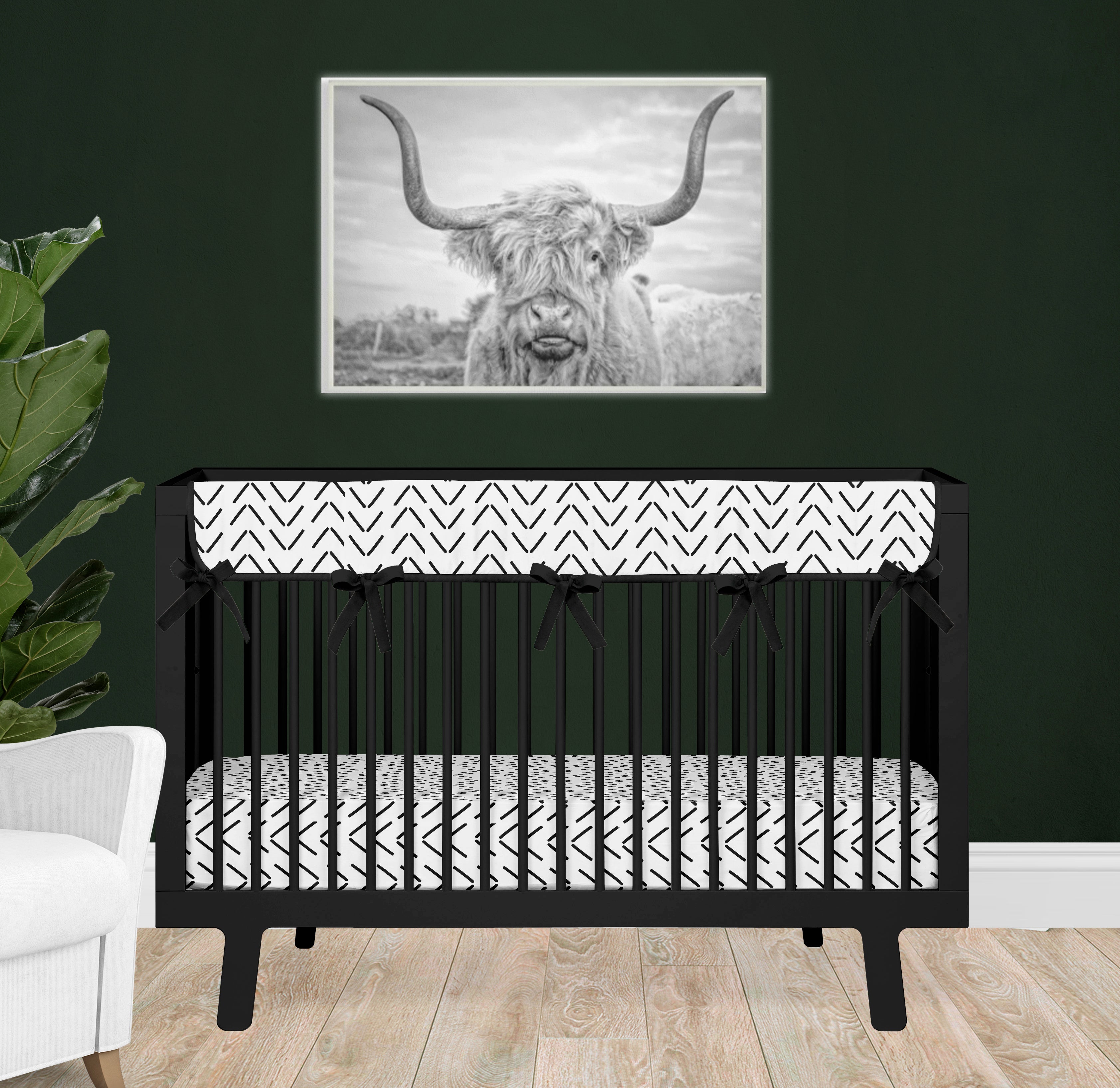 Mudcloth Boho Crib Bedding