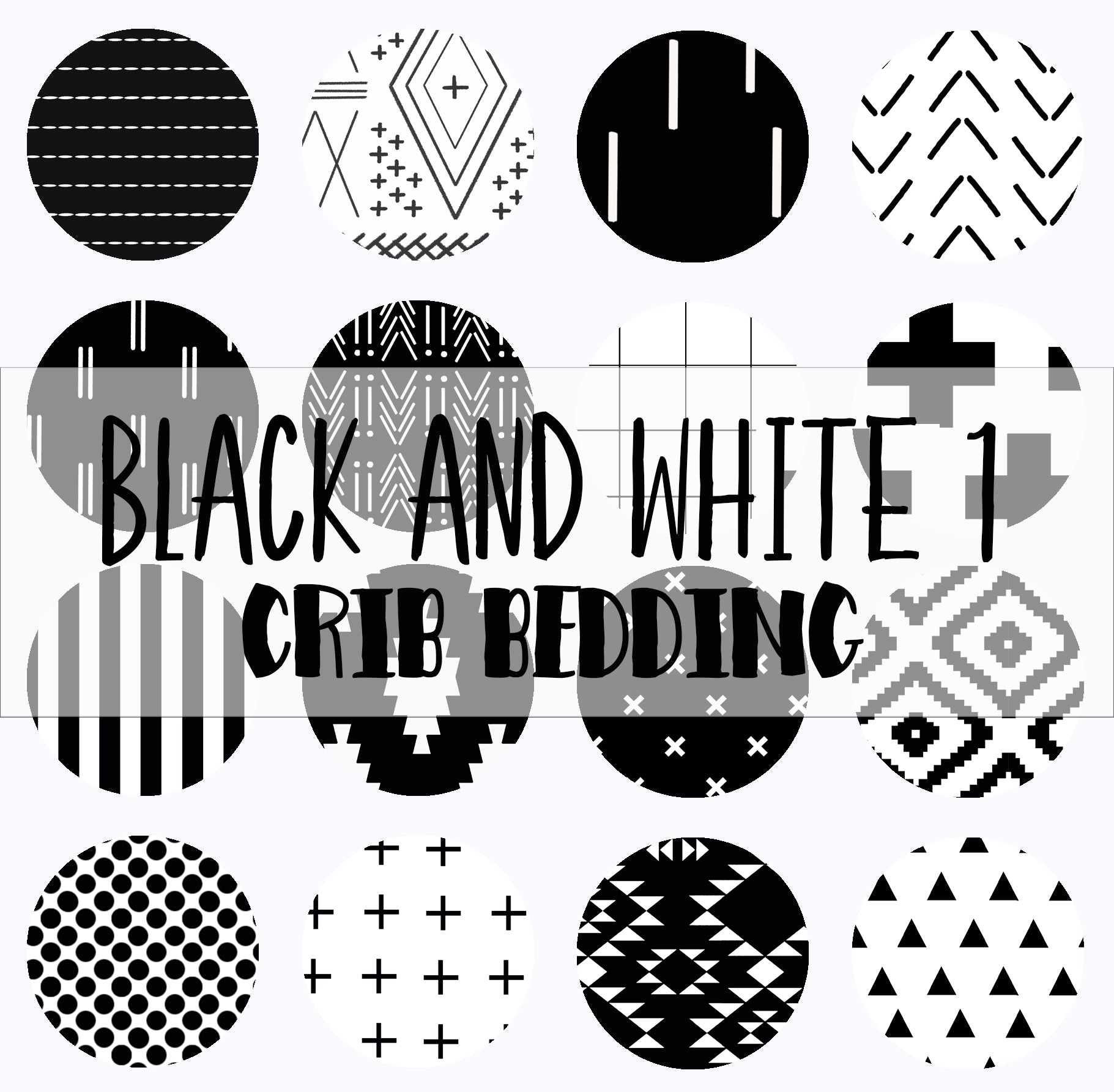 Black Crib Bedding Fabric Options