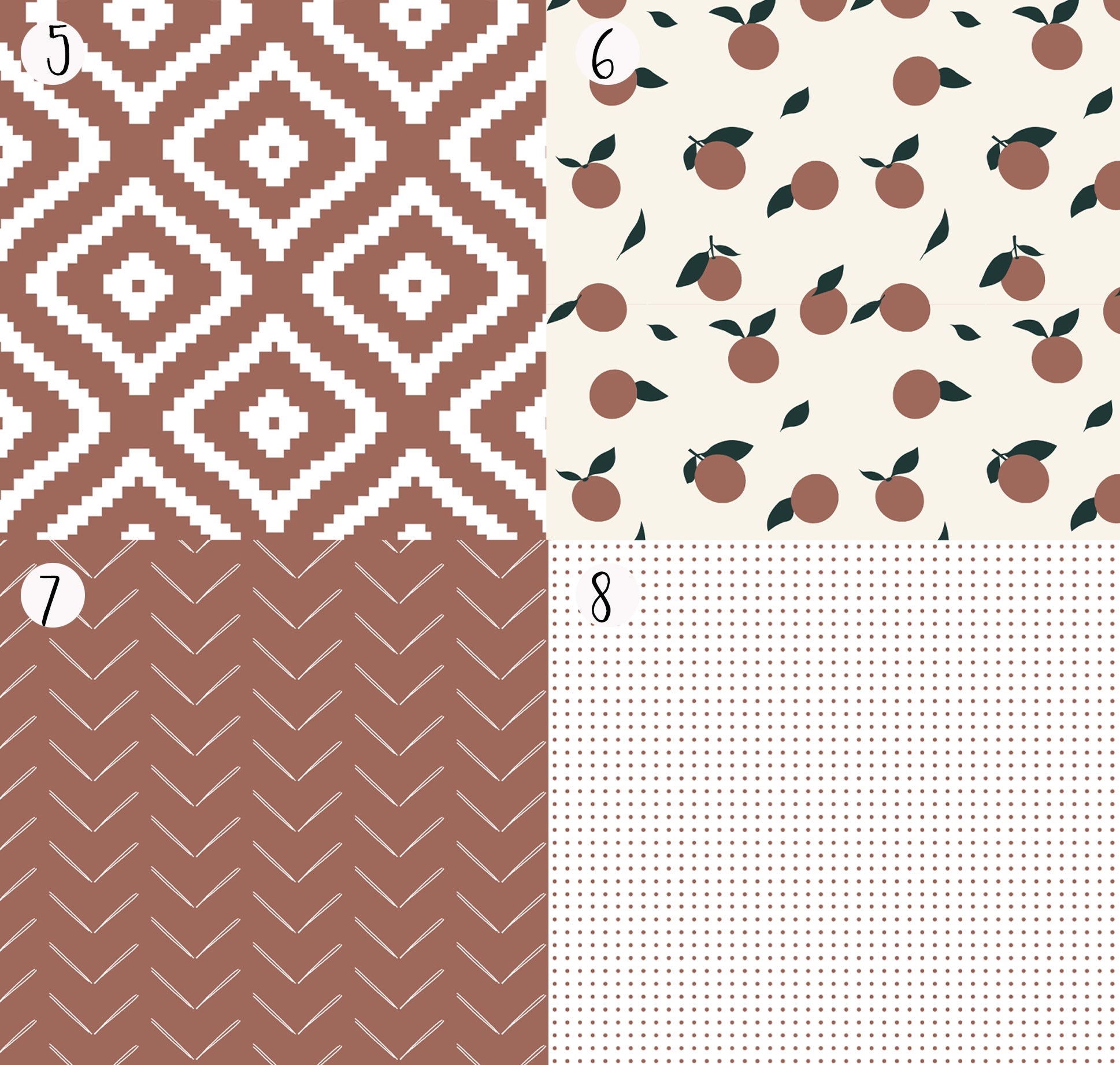 Terracotta Fabric Options