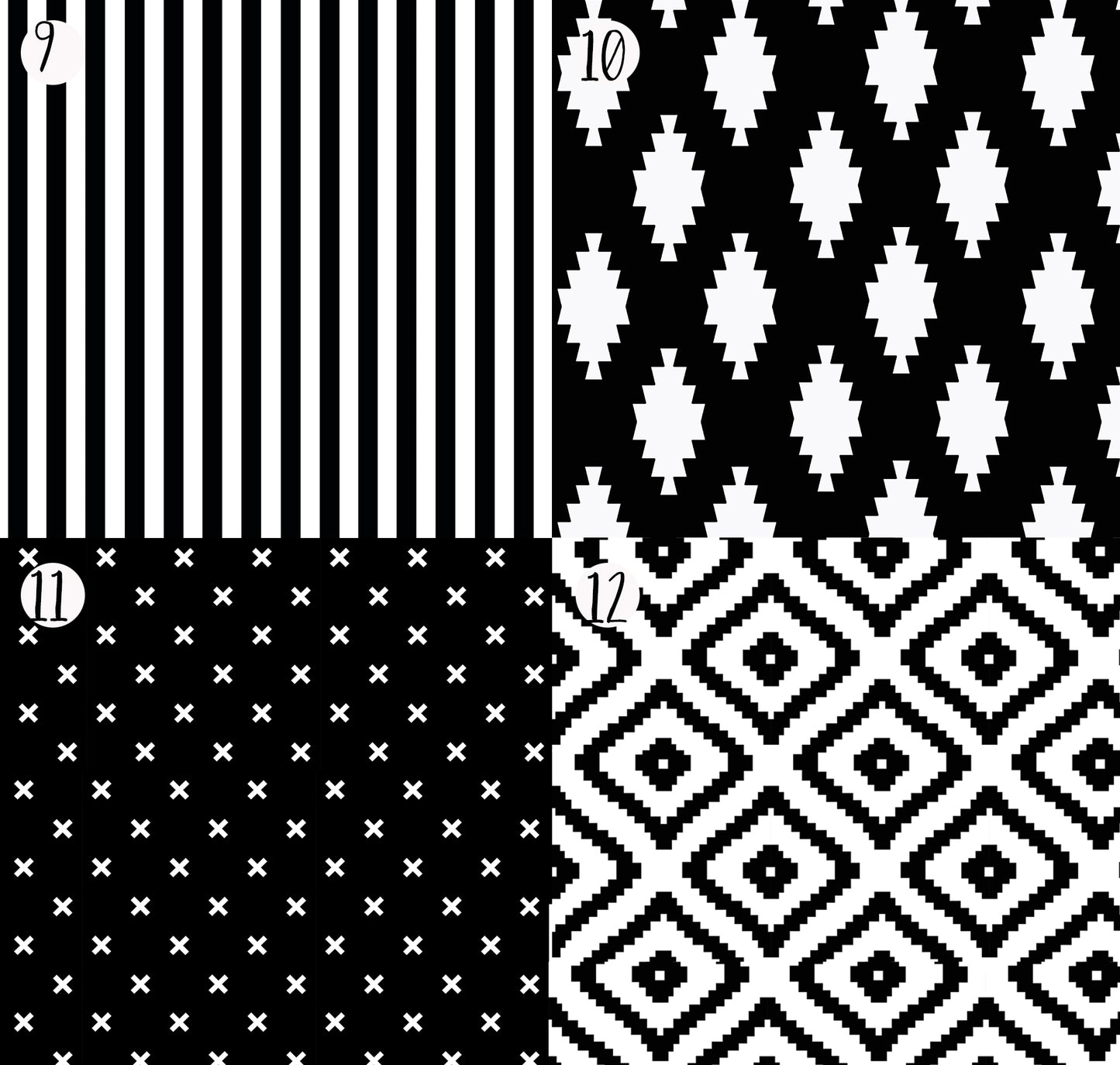 Black Crib Bedding Fabric Options