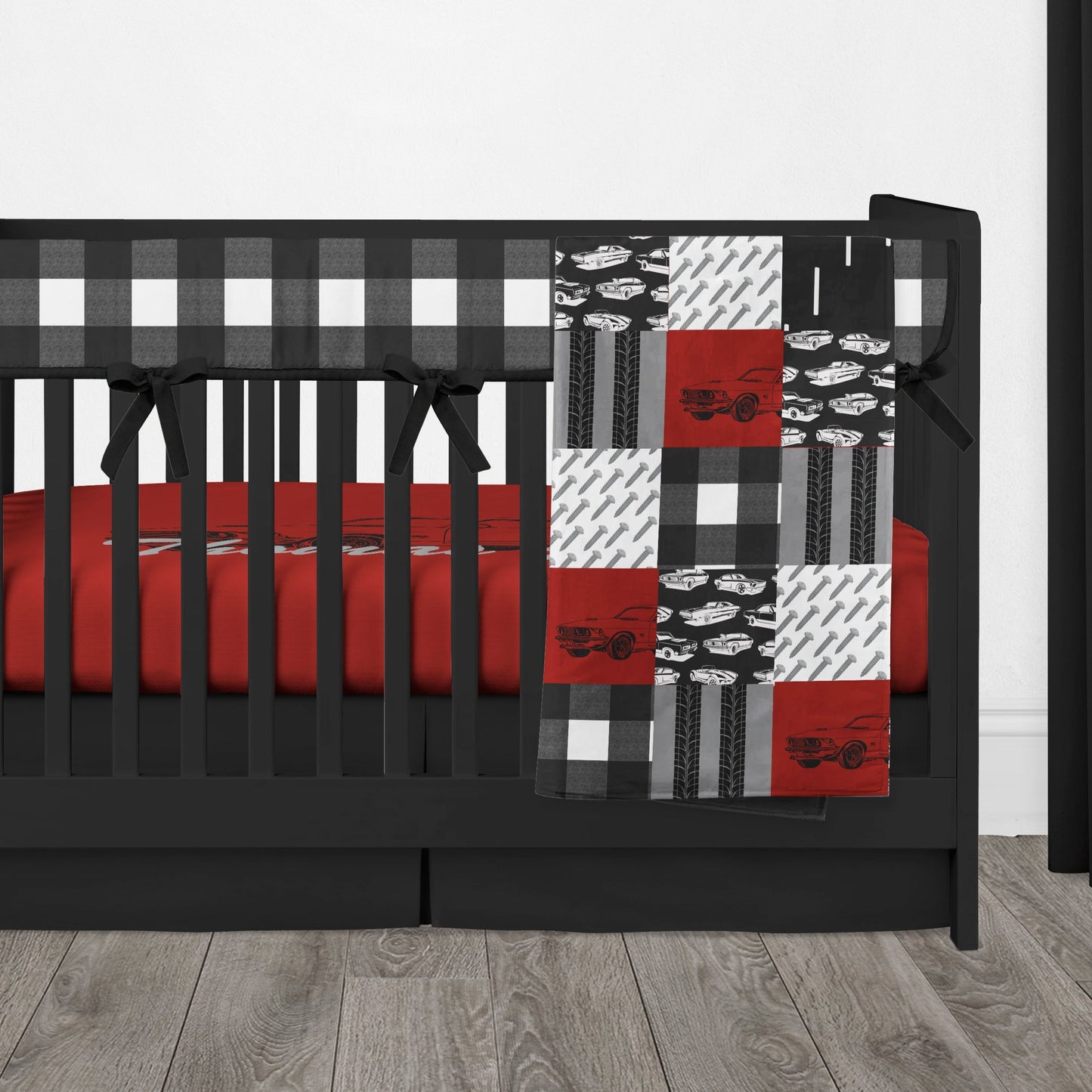 Red and Black Classic Car Nursery Set