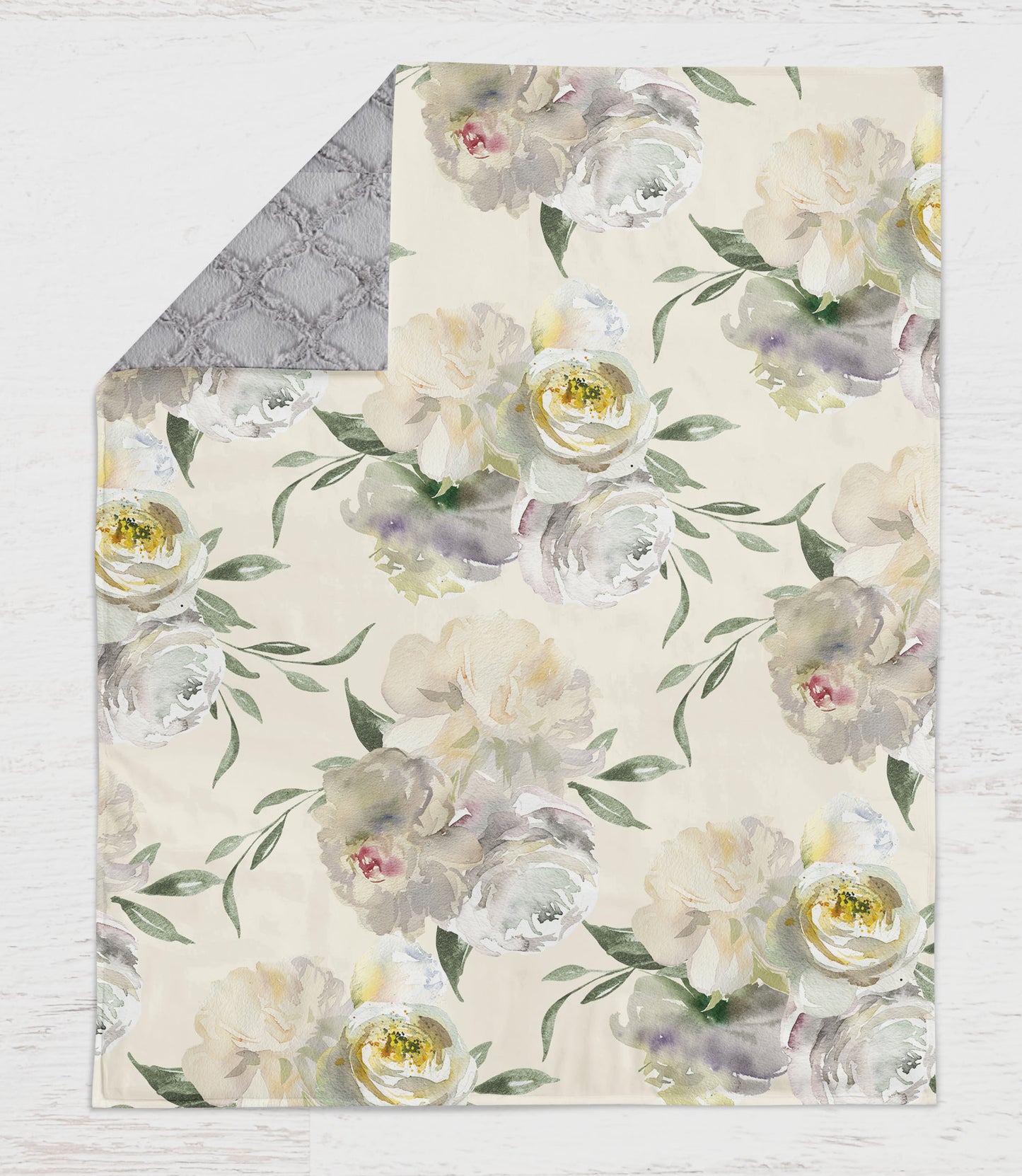 Cream Floral Nursery Bedding