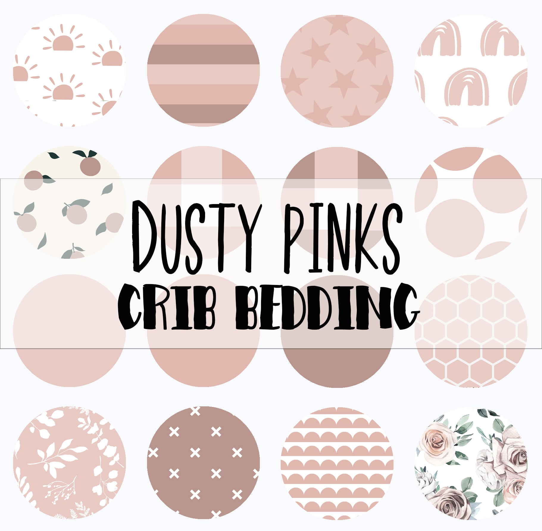 pink crib bedding fabric options