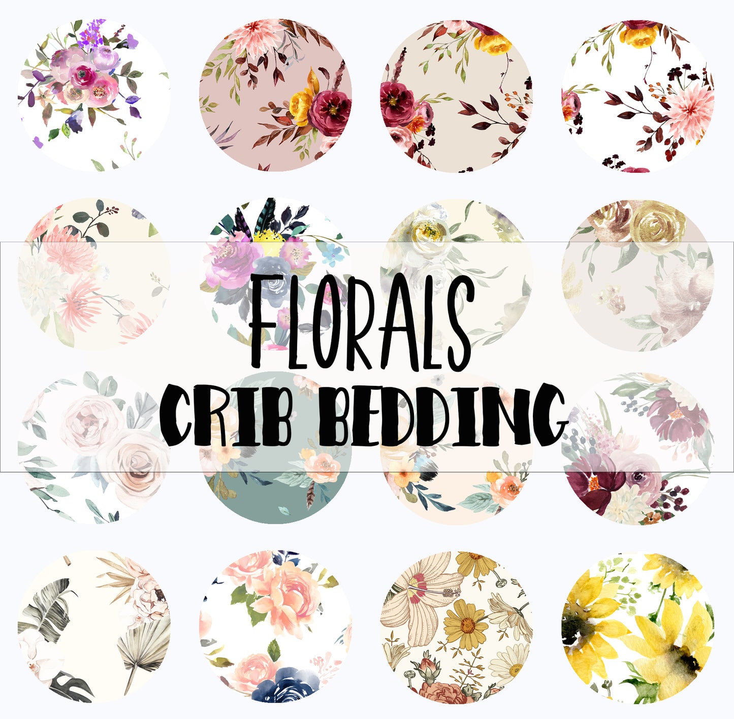 Floral Fabric Options for Crib Bedding