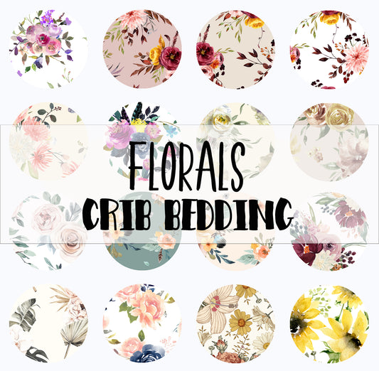 Floral Fabric Options for Crib Bedding