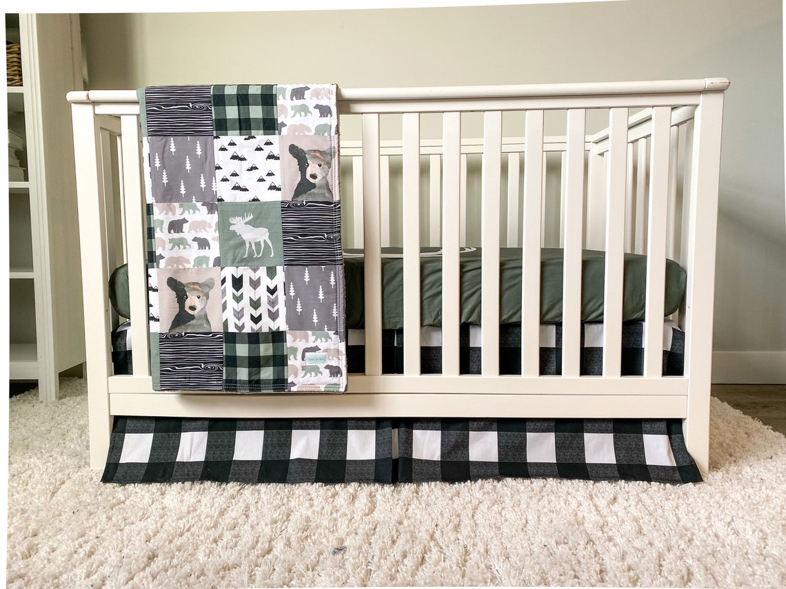 bear moose buck nursery bedding set