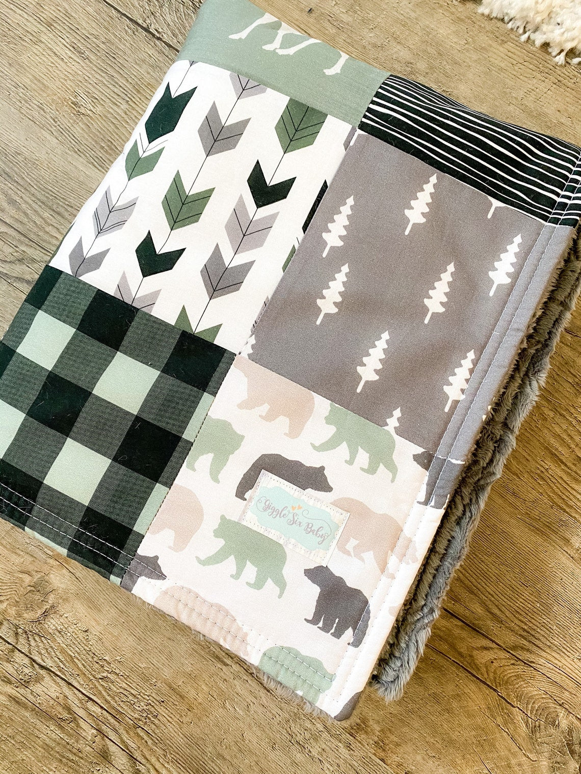 Bear Moose and Buck Nursery Set