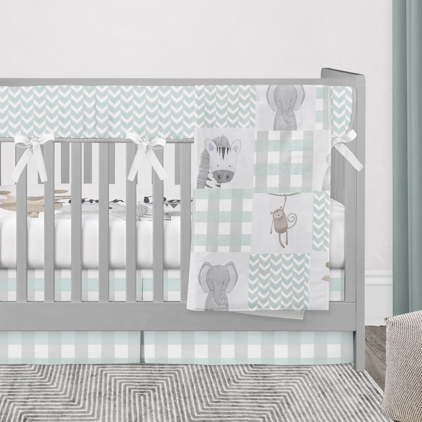 Jungle Animals Nursery Bedding