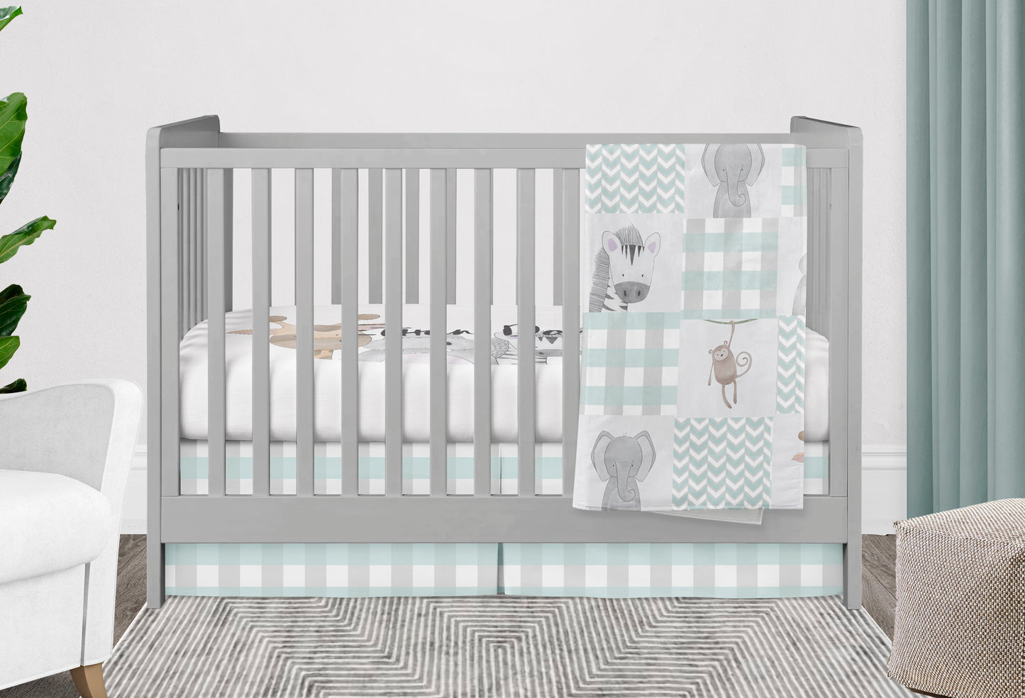 Jungle Animals Nursery Bedding