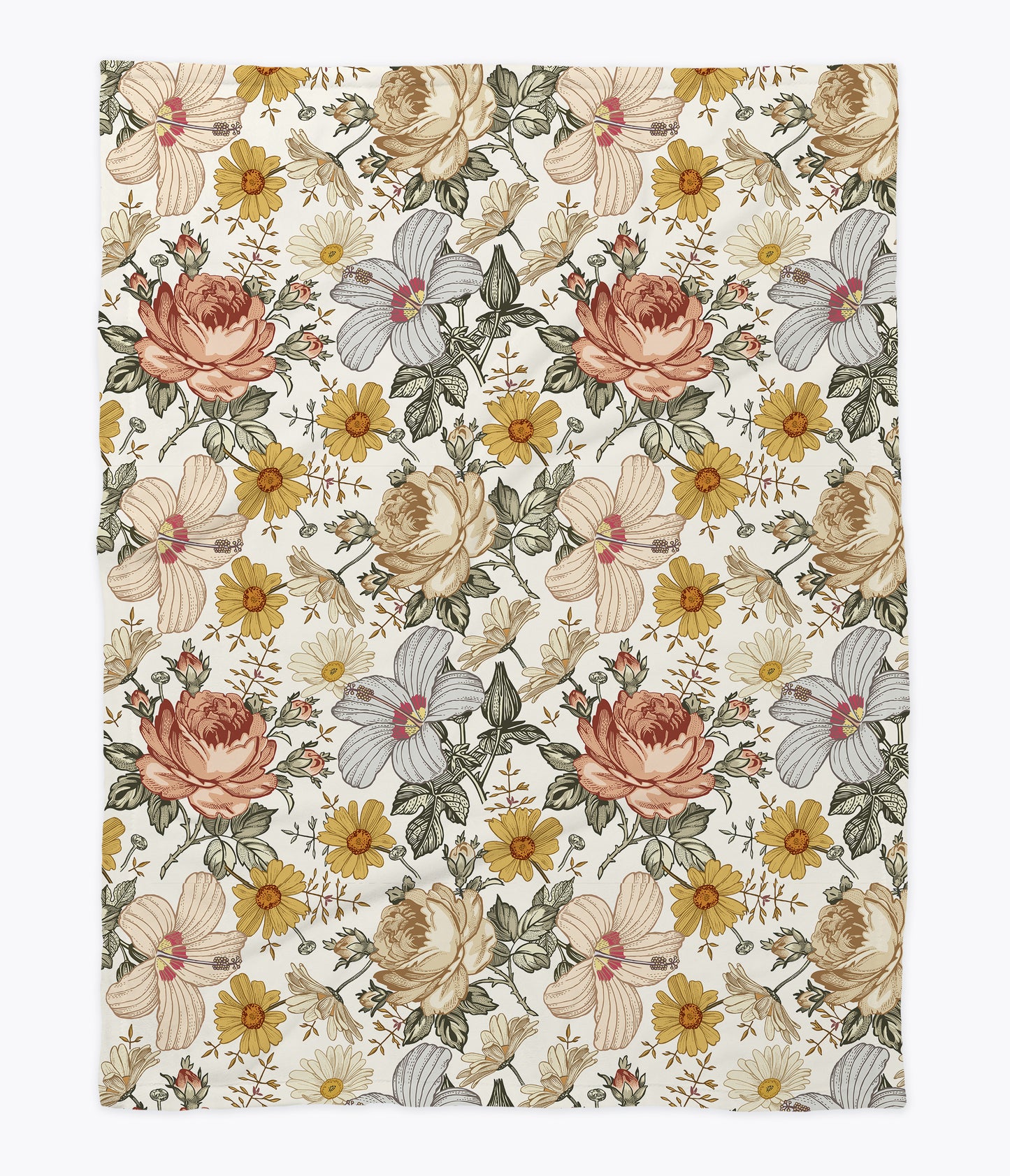 Vintage Floral Crib Bedding