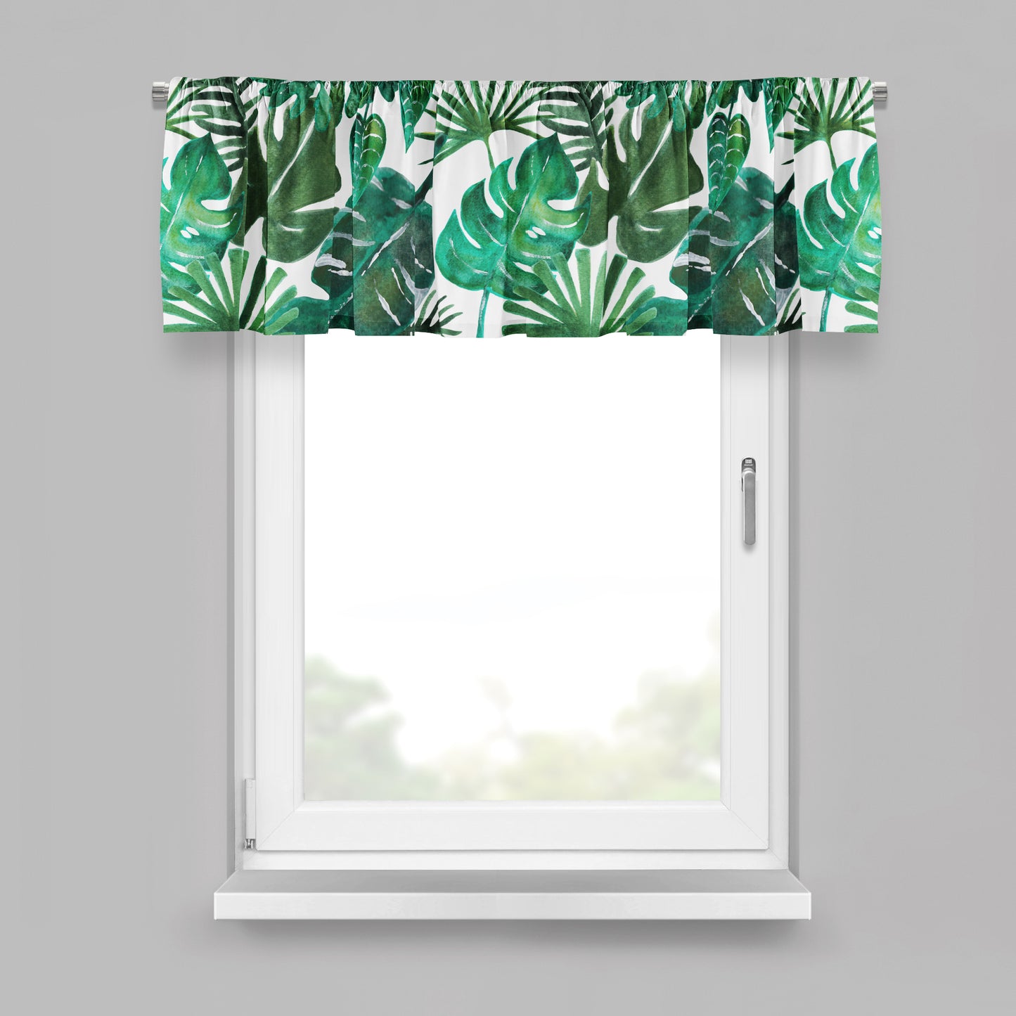 Jungle leaf valance