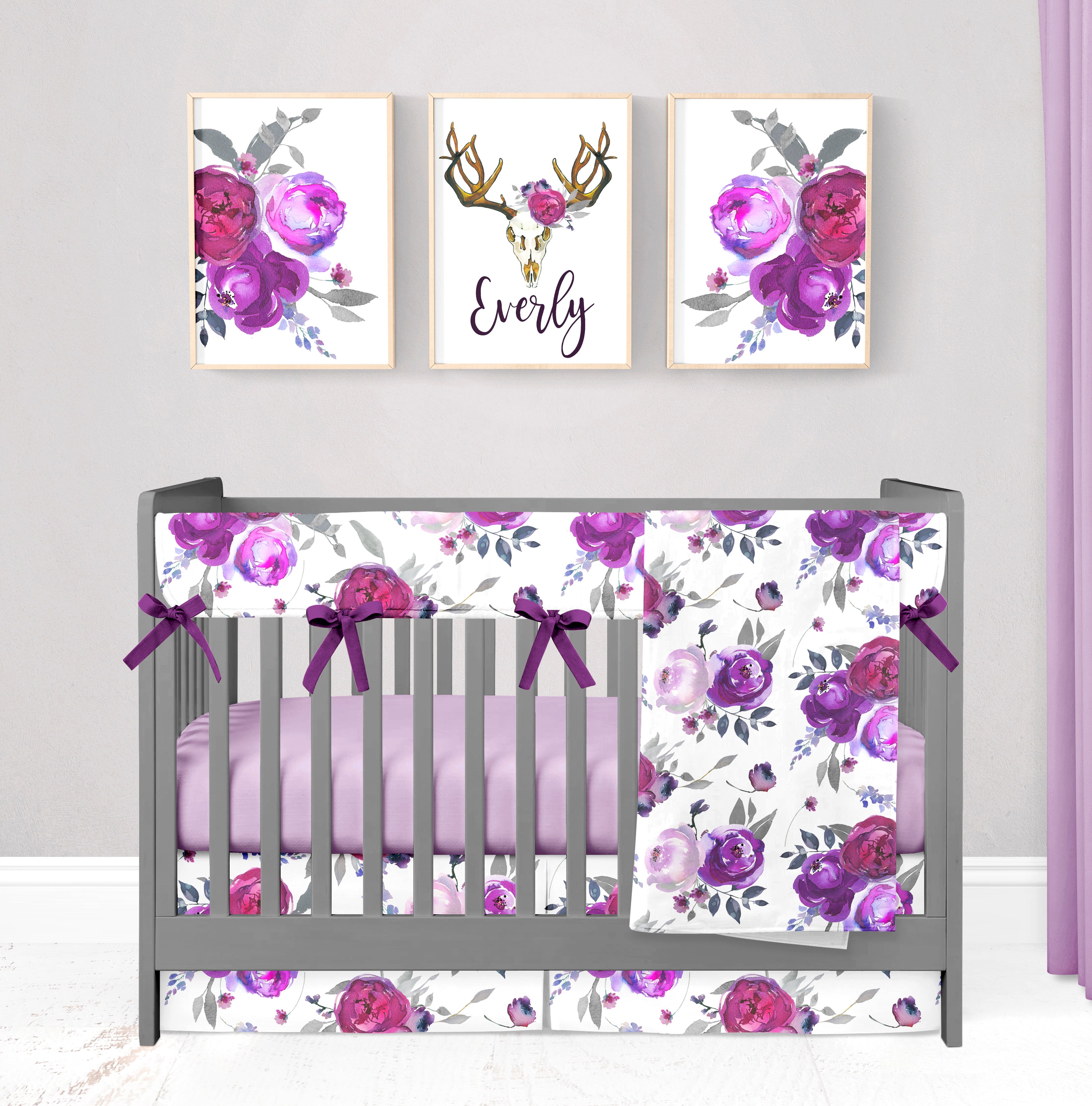 floral baby girl bedding