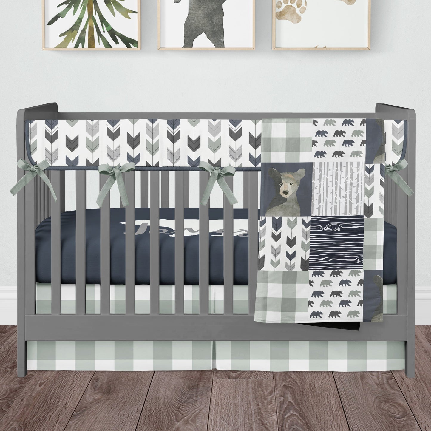 bear crib bedding set 